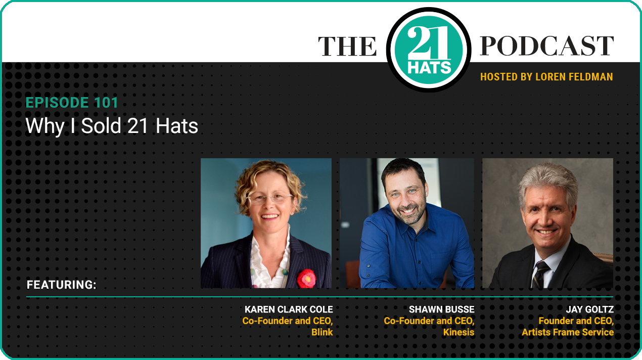 Episode 101: Why I Sold 21 Hats